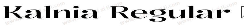Kalnia Regular 语言英文字体转换
